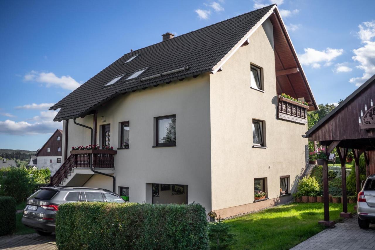 Ferienwohnung In Ruhiger Waldrandlage Bärenstein Zewnętrze zdjęcie